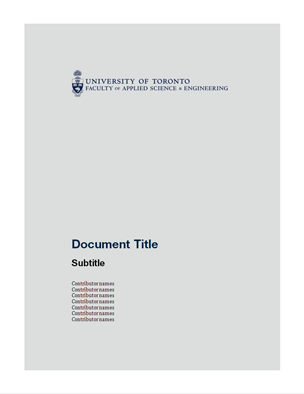 document title page