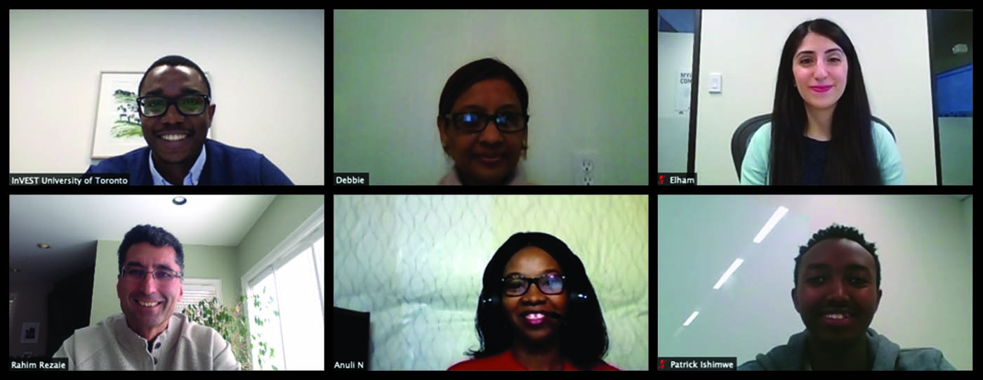 screen shot of zoom meeting with 6 people