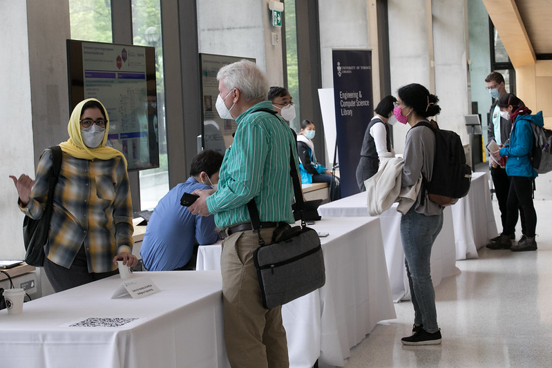 Attendees visit the exhibition booths during ERD 2022
