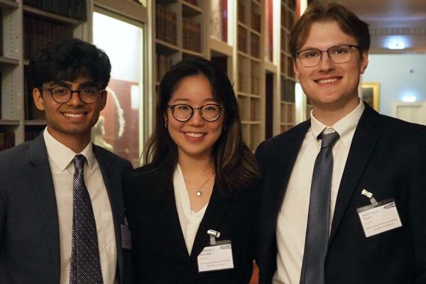 Alton Rego, Kim Watada and Matthew Fucic at the Imperial College London's prestigious Climate Investment Challenge.