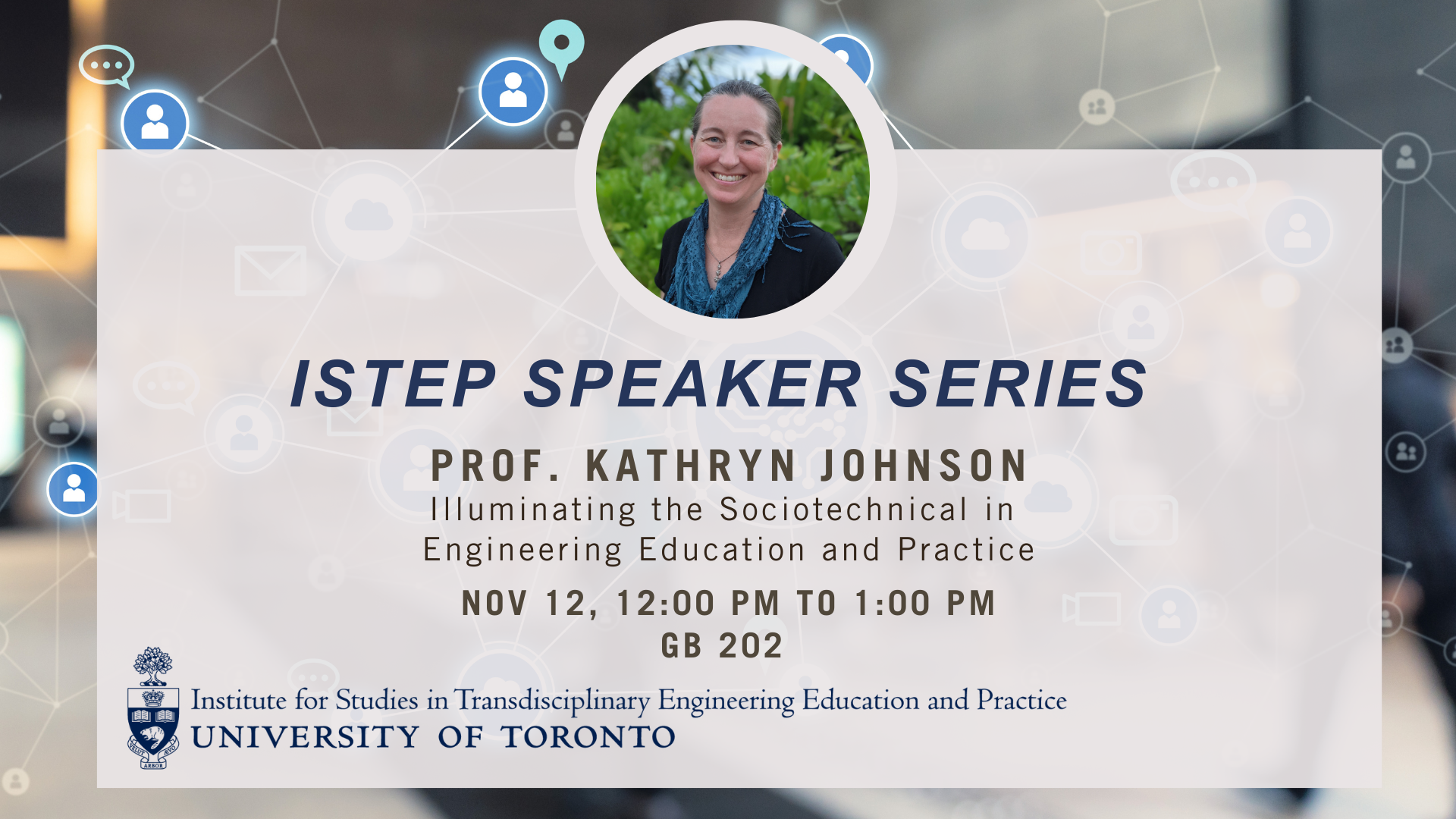 ISTEP Speaker Series Prof. Kathryn Johnson